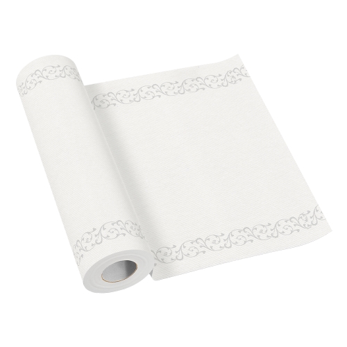 AIRLAID central strip 40cm x 24m Elegant Frame Silver