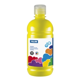 Bottle of 500ml yellow poster colour