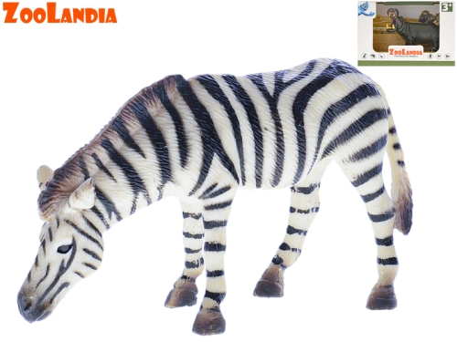 2asstd (zebra,hippo) 9,5-12cm plastic emulational animal in OTB
