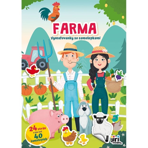 Omaľovanky so samolepkami JM A4 - Farma