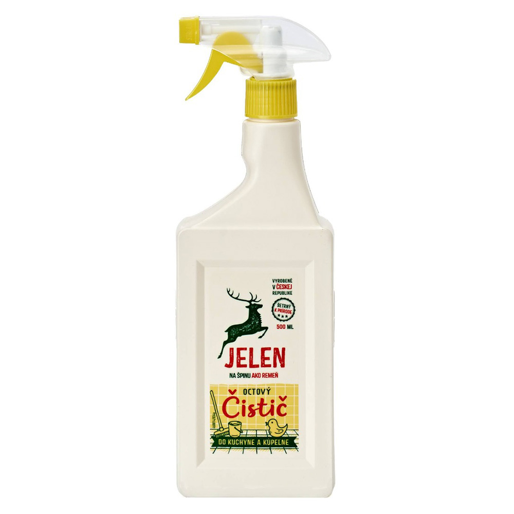 Jeleň Octový čistič kuchyne a kúpeľne na vodný kameň a urputnú špinu 500 ml
