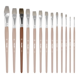 Pony hair brush flat Nr.20, 121 MILAN (1)