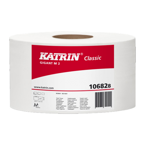 Toaletný papier Katrin Classic Gigant, 2-vrstvý/23 cm, 6 ks/bal