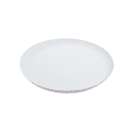 Paper plate deep white O28cm [50 pcs]