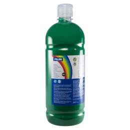 Bottle of 1000ml dark green poster colour