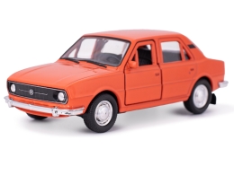 Welly Škoda 105L 1976 12cm kov spätný chod 2farby v krabičke (1)