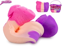 Glamour 240g tricolor magic putty mix in plastic bucket