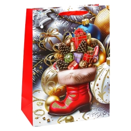 Christmas Gift Bag, 32x26x12 cm (assortment of 4 designs - price per piece) (3)