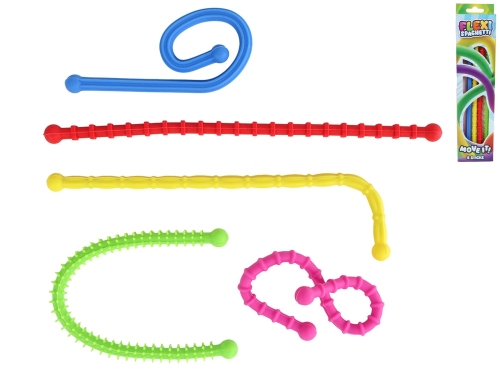 5pcs of 25,5cm plastic flexi spaghetti bendable sticks in OTB
