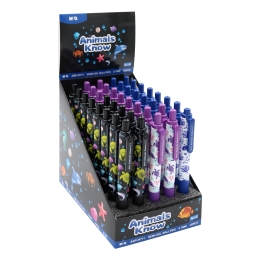 Pero guľôčkové M&G Semi-Gel Animals Know 0,7 mm - modrá náplň /1ks (1)