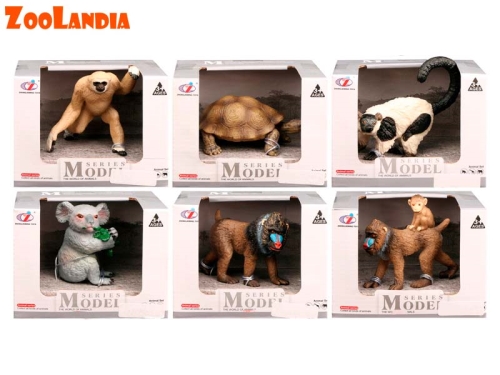 6asstd plastic wild animal in OTB