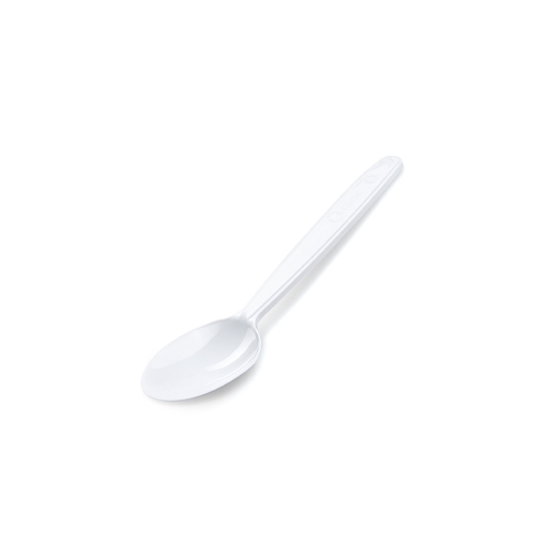 Coffee spoon (PP) reusable white 13cm [50 pcs]
