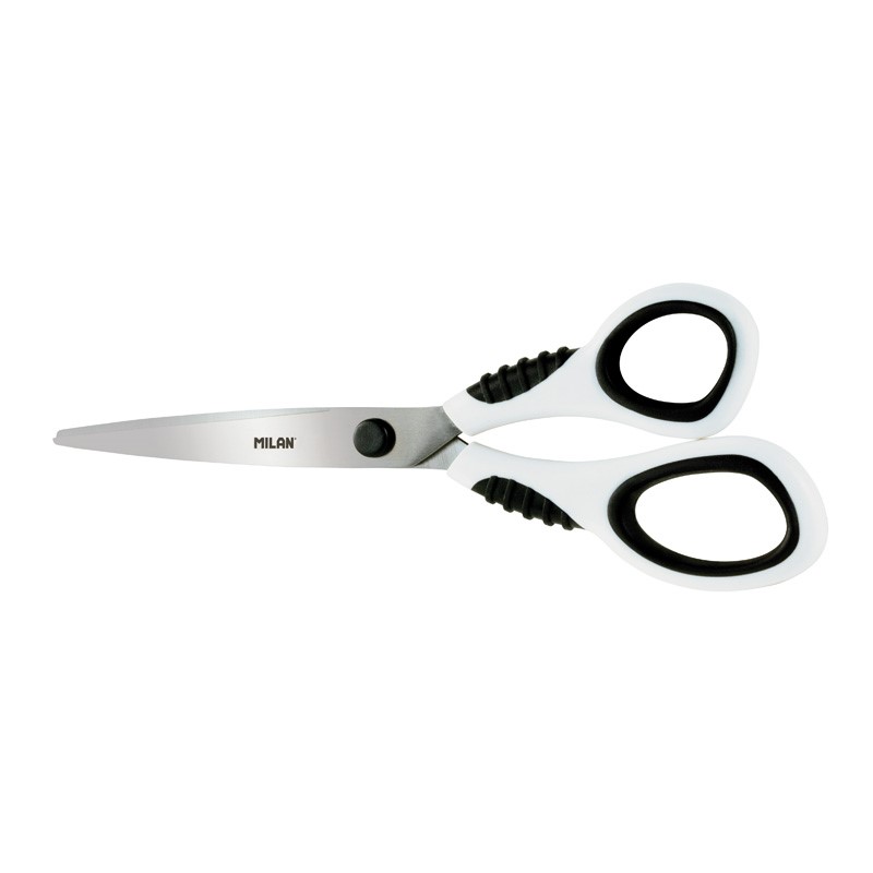 MILAN white office scissors 20.5 cm - blister