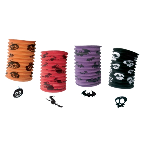 330331 Lampion Halloween, papierovy, valec