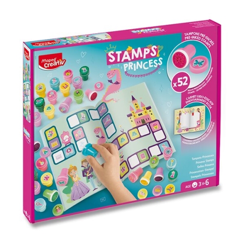 Kreatívna sada MAPED Creativ Stamps Princess - 52 ks pečiatok