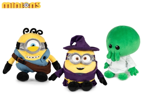 Minions & Monsters 3asstd 26cm plush characters 0m+
