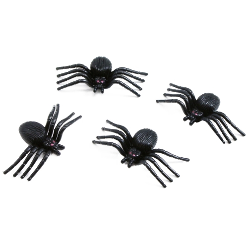 Dekorácia pavúk Halloween 5x3 cm (4 ks)