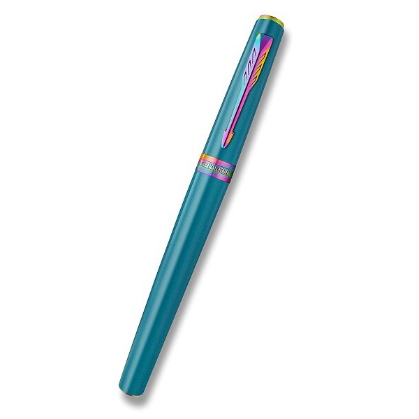 Roller PARKER Meridian Teal RBT, hrot F - čierna náplň