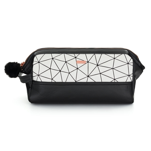 HOLIDAY Black & White Cosmetic Bag