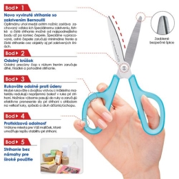 Scissors PLUS SC-175S green7"/18 cm (3)