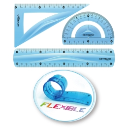 Sada farebných a flexibilných pravítok - 3 ks (1)