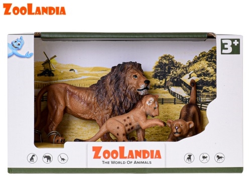 Zoolandia lev s mláďatami v krabičke