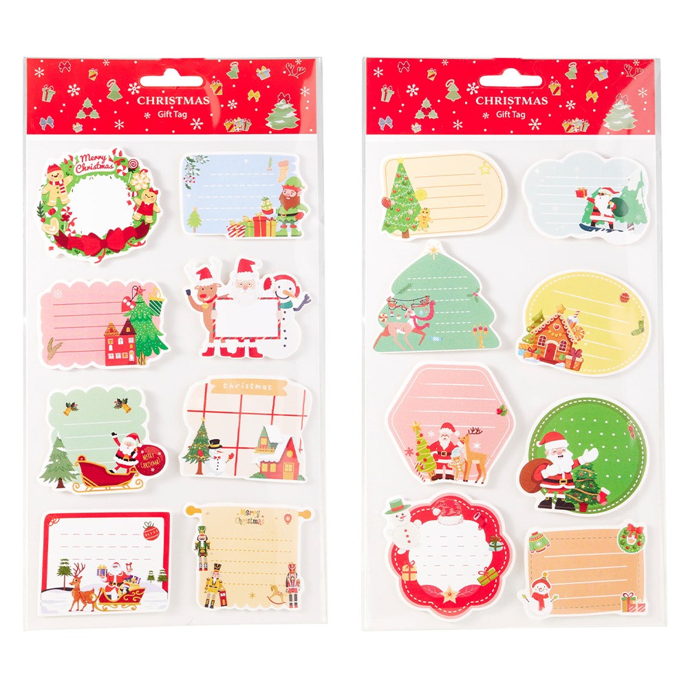 Set of Christmas Stickers with Gift Tags (Assorted / Price per pack) (2)