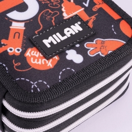Filled triple decker pencil case Fingers series (3)