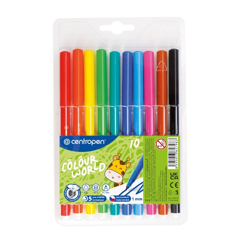 Coloured markers CENTROPEN 7550 Colour World - 10pcs