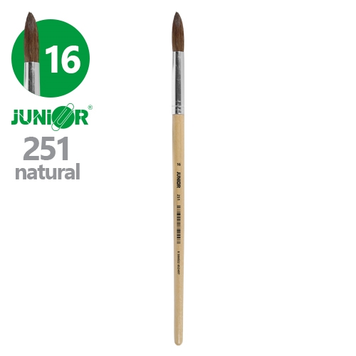 Round brush JUNIOR no. 16" 251 Natural