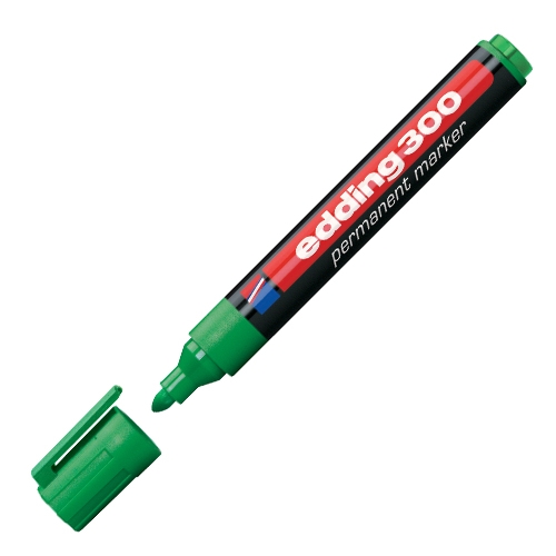 Permanentný popisovač Edding 300 zelený