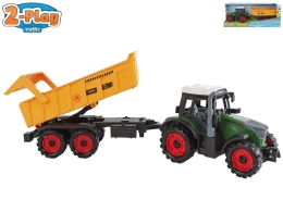 2-Play Traffic traktor s vlečkou 35cm na zotrvačník v krabičke 2-Play Traffic traktor s vlečkou 35cm na zotrvačník v krabičke