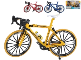 Bicykel závodný 17,5cm kov 3farby v krabičke