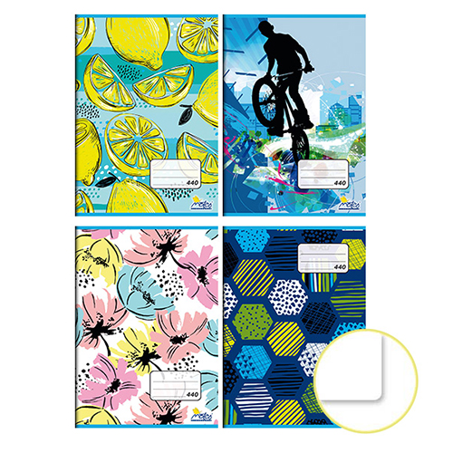 Zošit A4, 40 listový - čistý 440 Teenage Mix