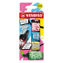 Highlighter STABILO BOSS MINI by Snooze One - set of 5 pcs Highlighter STABILO BOSS MINI by Snooze One - set of 5 pcs