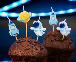 Cake candle - Universe 7,5 cm (5 pcs)