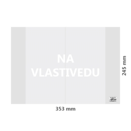 Cover GEOGRAPHY PVC 353x245 mm, coarse/transparent, 1 pcs