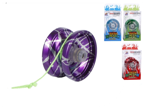 Gametime  4asstd color  5,5cm metal yo-yo in transparent box 12pcs in DBX