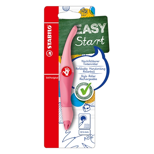 Ergonomický roller pre pravákov - STABILO EASYoriginal Pastel - pastelová ružová