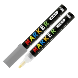 Popisovač M&amp;G MOCALO Acrylic Marker 2 mm akrylový, Grey S910