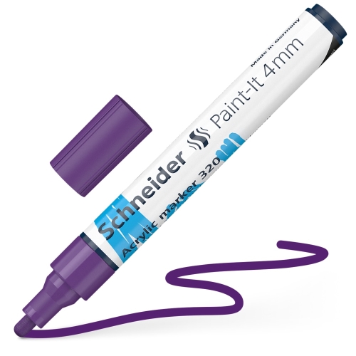 Popisovač Schneider Paint-It 320 Acrylic Marker 4mm - fialový