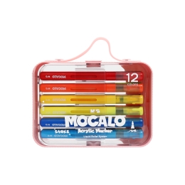 M&G MOCALO Acrylic Marker, brush tip - set of 12 colours (2)