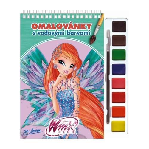 Omaľovanka s vodovými farbami - Víla