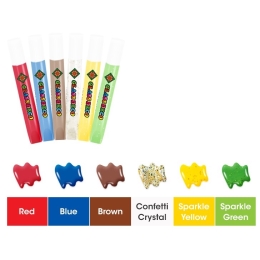 Farby na sklo - Vianočná sada 6 farieb 10,5 ml + 6 sklíčok (1)