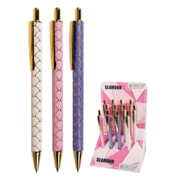 Pero guľôčkové Glamour 1,0 mm - modrá náplň /1ks
