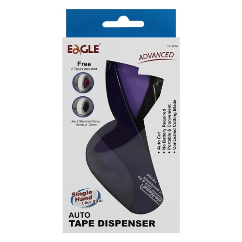Eagle Automatic Tape Dispenser with and -Inch Tapes - Purple