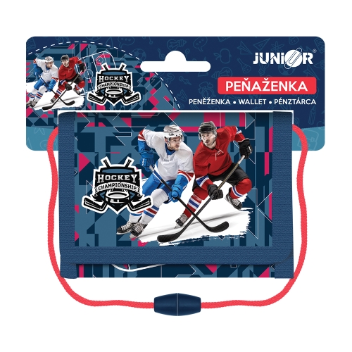 Children's textile wallet JUNIOR S8 - Hockey