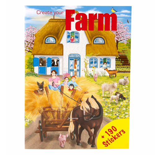 Samolepková knižka - farma, 194 samolepiek