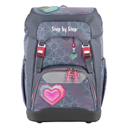 Školský ruksak Step by Step GRADE Glitter Heart Hazle, AGR  certifikát (1)