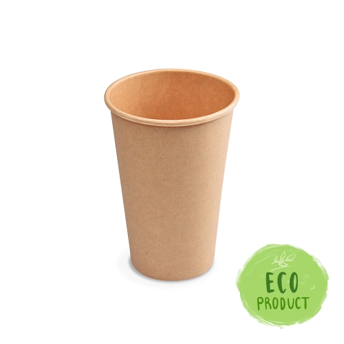 Kraft paper cup O80mm 330ml `ML: 0.3L/10oz` [50 pcs]